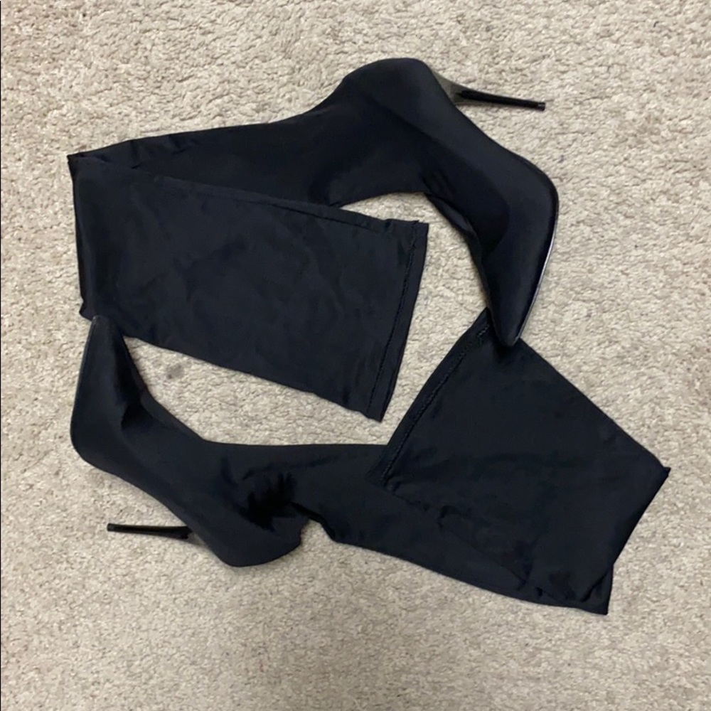Black Stocking Heel